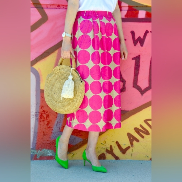 Uniqlo Pants - Uniqlo X Marimekko Linen Wide Legged Crop Pants